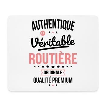 Authentique et véritable routière - Originale - Tapis de souris (format paysage) - blanc - Devant