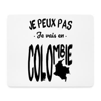 Je peux pas je vais en Colombie - Tapis de souris (format paysage) - blanc - Devant