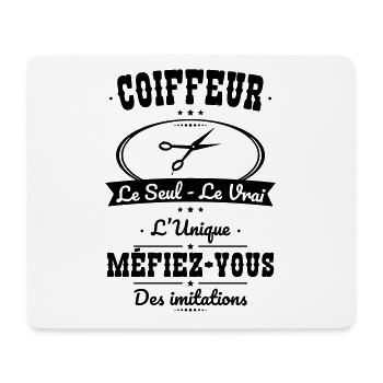 Coiffeur - Le Seul - Le Vrai - L'Unique - Tapis de souris (format paysage) - blanc - Devant