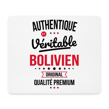 Authentique et véritable Bolivien - Original - Tapis de souris (format paysage) - blanc - Devant