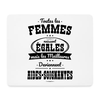 Femmes égales meilleures aides-soignantes - Tapis de souris (format paysage) - blanc - Devant