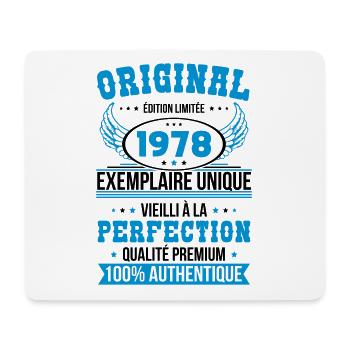Anniversaire 45 ans - Original - 1978 - Tapis de souris (format paysage) - blanc - Devant