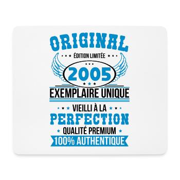 Anniversaire 20 ans - Original - 2005 - Tapis de souris (format paysage) - blanc - Devant