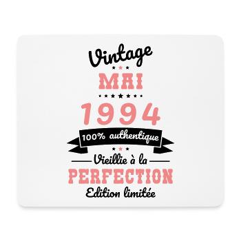 Anniversaire 30 ans - Vintage - Mai 1994 - Tapis de souris (format paysage) - blanc - Devant