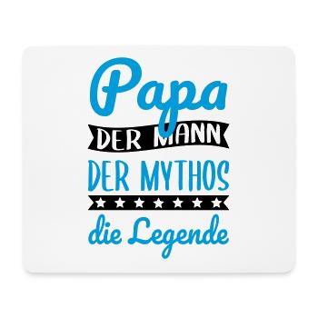 Papa der Mann der Mythos die Legende - Vatertag - Mousepad (Querformat) - Weiß - Vorne