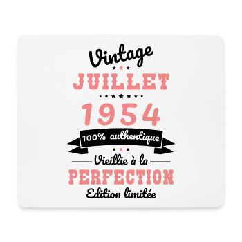 70th Anniversary - Vintage - July 1954 - Mouse Pad (horizontal) - white - Front