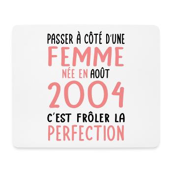 20th Anniversary - Born in August 2004 - Mouse Pad (horizontal) - white - Front