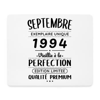 Anniversaire 30 ans - Septembre 1994 Perfection - Tapis de souris (format paysage) - blanc - Devant