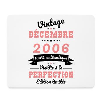 18 Year Anniversary - Vintage - December 2006 - Mouse Pad (horizontal) - white - Front
