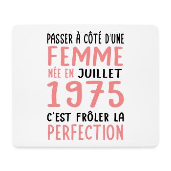 50th Birthday - Born in July 1975 - Mouse Pad (horizontal) - white - Front
