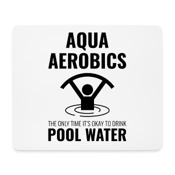 Aquagym Fitness aquatique Aqua Exercice - Tapis de souris (format paysage) - blanc - Devant