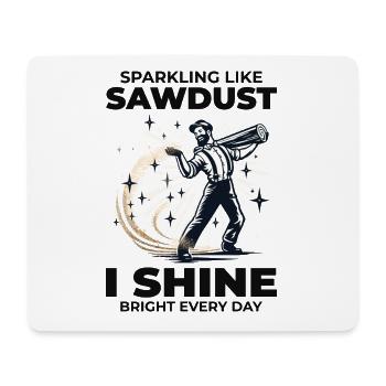 Lumberjack Woodworker Woodcutter Carpenter Sawdust - Mouse Pad (horizontal) - white - Front