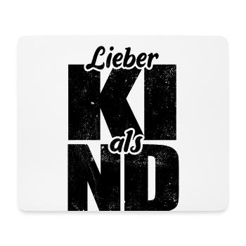 Lieber KI als ND - künstliche Intelligenz - Mousepad (Querformat) - Weiß - Vorne