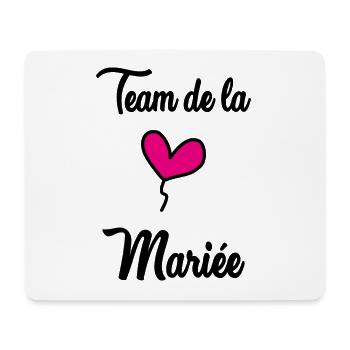 HOCHZEIT. ZUKÜNFTIGE BRAUT. Junggesellinnenabschied. MANNSCHAFT. TEAM BRIDAL - Mousepad (Querformat) - Weiß - Vorne