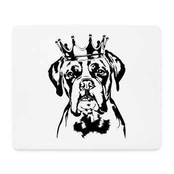 Boxer allemand Chien de la couronne Chiens Wilsigns - Tapis de souris (format paysage) - blanc - Devant
