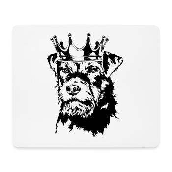 Deutscher Jagdterrier Krone Hund Hunde Wilsigns - Mousepad (Querformat) - Weiß - Vorne