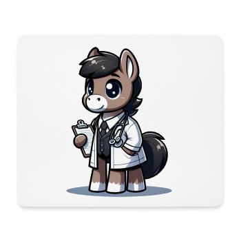 Cute Horse Doctor - Mouse Pad (horizontal) - white - Front