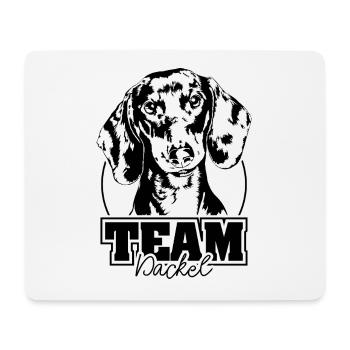 TEAM Dackel Hund Hunde Wilsigns - Mousepad (Querformat) - Weiß - Vorne