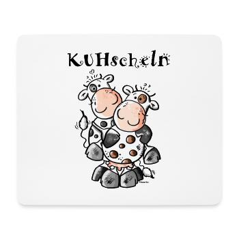 KUHschelnde Kühe - Kuh - Mousepad (Querformat) - Weiß - Vorne