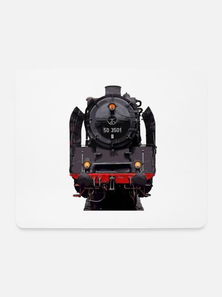 Dampflok 50 3501 - Mousepad (Querformat) - Weiß