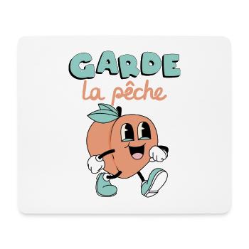 Garde la pêche ! - Tapis de souris (format paysage) - blanc - Devant