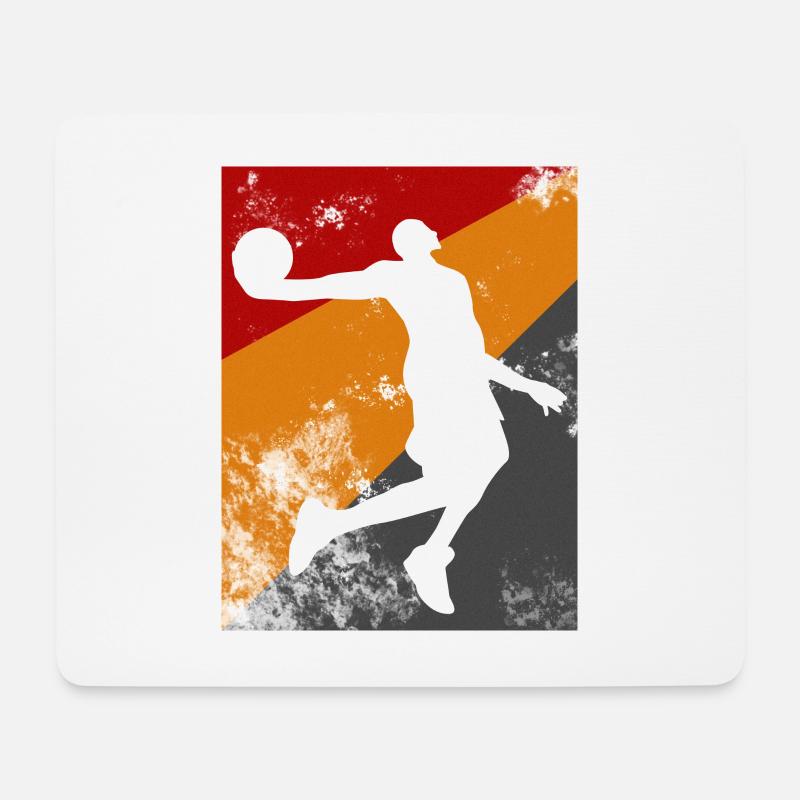 Basketballspieler Geschenk - Mousepad (Querformat) - Weiß
