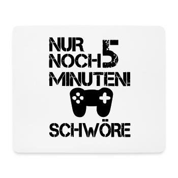 spiel süchtig - Mousepad (Querformat) - Weiß - Vorne