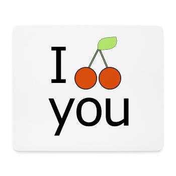 Kirschen Kirsche Cherry - Frutcht Obst - Comic you - Mouse Pad (horizontal) - white - Front