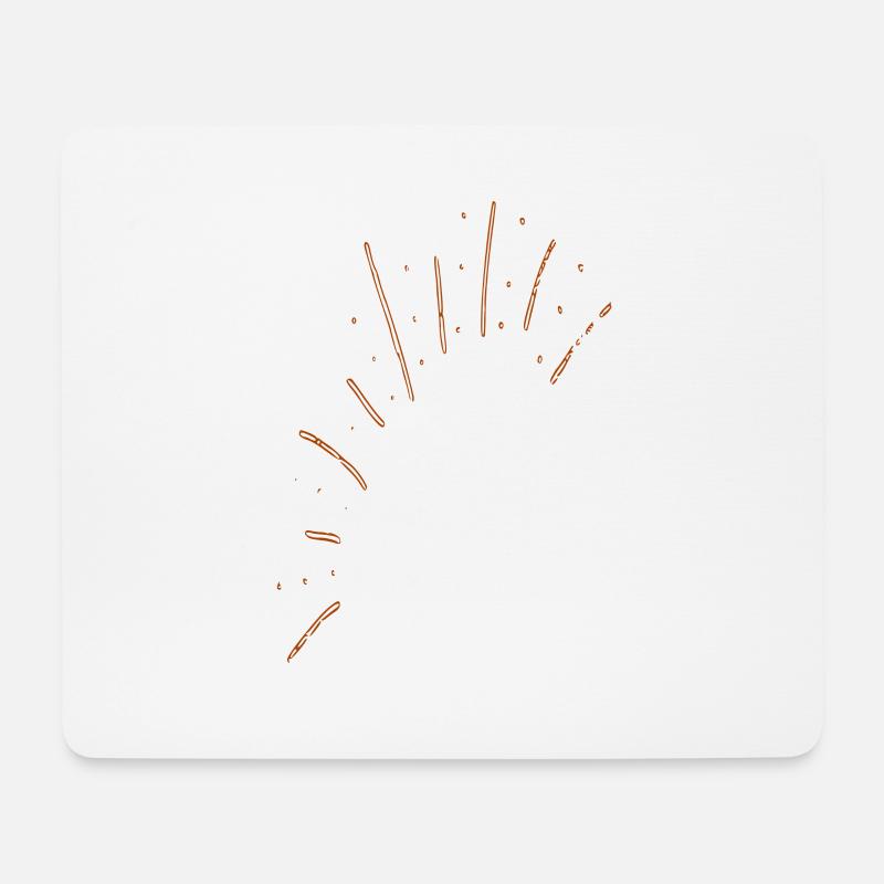Konfetti - Mousepad (Querformat) - Weiß