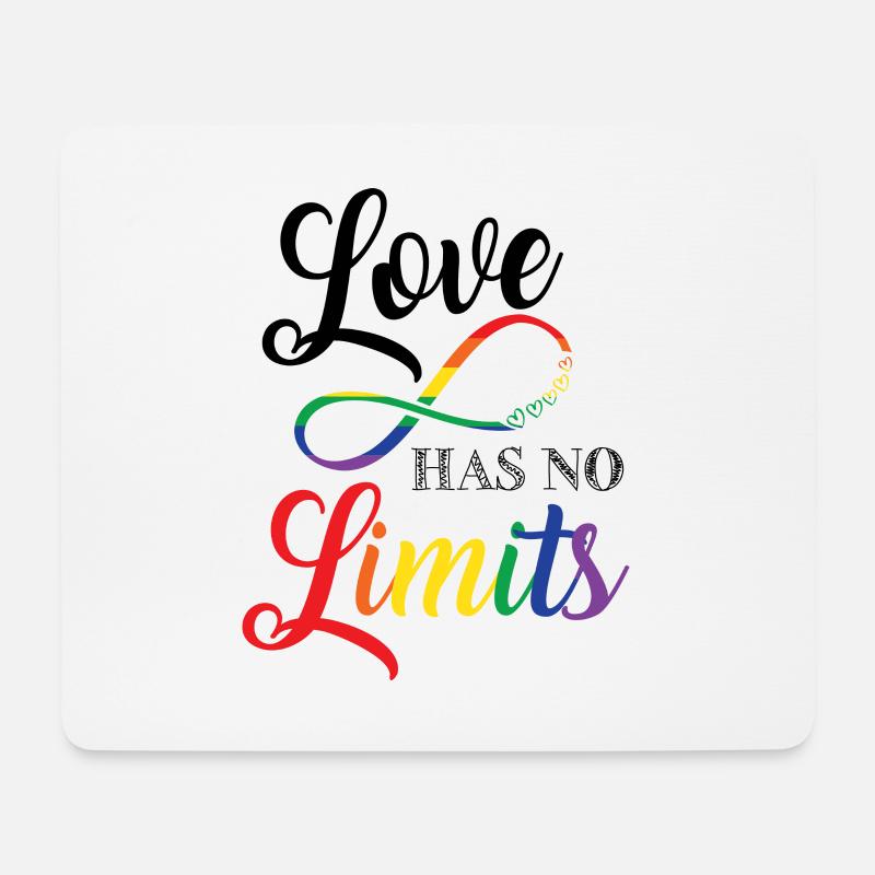 Love has no limits. Schönes TransgenderDesign - Mousepad (Querformat) - Weiß