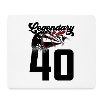 LEGENDARY 40 ANS DART LÉGENDE 1981 - Tapis de souris (format paysage) - blanc - Devant