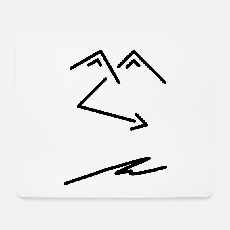 Viele Gesichter #12 - Mousepad (Querformat) - Weiß