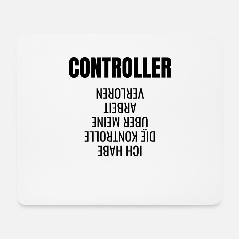 Controller Controlling BWL Geschenk Idee - Mousepad (Querformat) - Weiß
