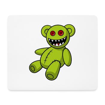 Zombie Teddy - Monster Halloween Bär Liebhaber Fan - Mousepad (Querformat) - Weiß - Vorne