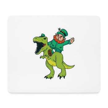 Nain monte Dino - Tapis de souris (format paysage) - blanc - Devant