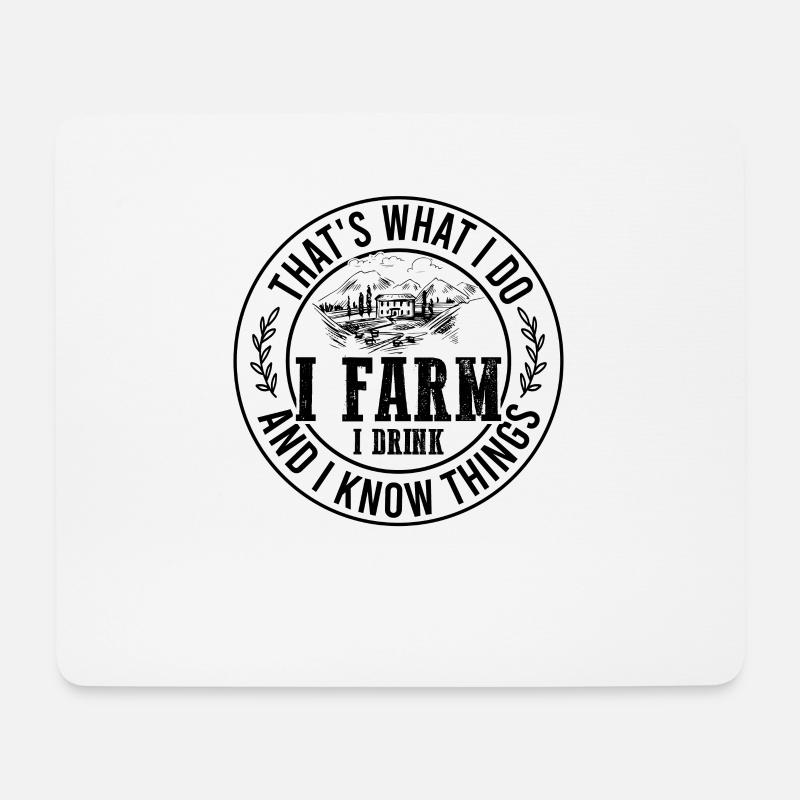 farmer farmer - Tapis de souris (format paysage) - blanc