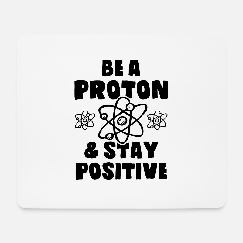atom Wissenschaft - Mousepad (Querformat) - Weiß