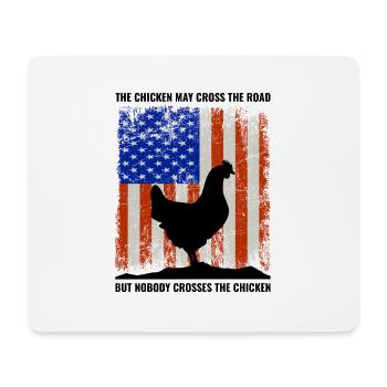 4. Juli Amerikanische Flagge USA Chicken Lover Farmer - Mousepad (Querformat) - Weiß - Vorne