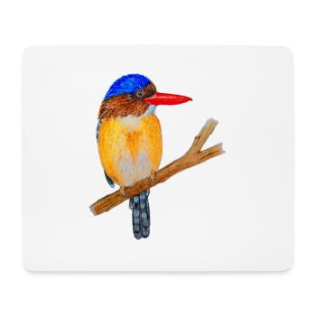 Bunter Vogel - Mousepad (Querformat) - Weiß - Vorne