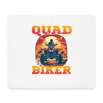 Quad Biker für einen Quadbiker Quad Fahrer - Mousepad (Querformat) - Weiß - Vorne