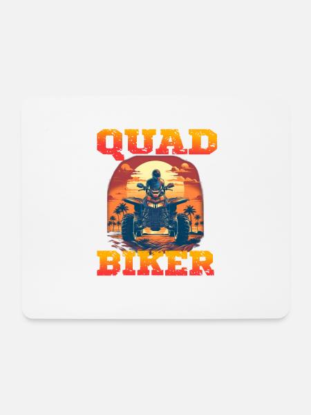 Quad Biker für einen Quadbiker Quad Fahrer - Mousepad (Querformat) - Weiß