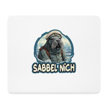 Sabbel Nich Walross Matrose - Mousepad (Querformat) - Weiß - Vorne
