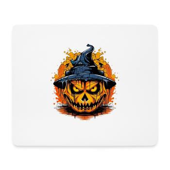 Bad Pumpkin Böser Kürbis Halloween - Mousepad (Querformat) - Weiß - Vorne