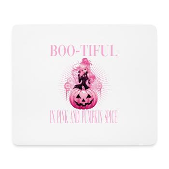 Boo-Tiful In Pink And Pumpkin Spice für Frauen - Mousepad (Querformat) - Weiß - Vorne