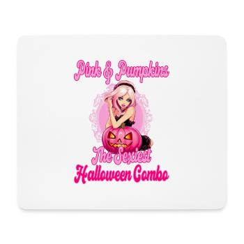 Pink And Pumpkins Halloween Combo für Frauen - Mousepad (Querformat) - Weiß - Vorne