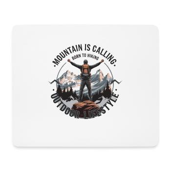 Mountain is Calling Outdoor - Mousepad (Querformat) - Weiß - Vorne
