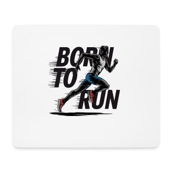 Läufer für einen Jogger und Läufer - Mousepad (Querformat) - Weiß - Vorne