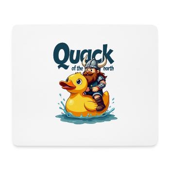 Wikinger-Krieger reitet Gummiente für Männer - Mousepad (Querformat) - Weiß - Vorne