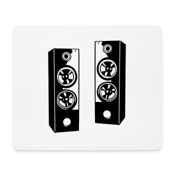 Lautsprecher, Musik Sound System - Mousepad (Querformat) - Weiß - Vorne