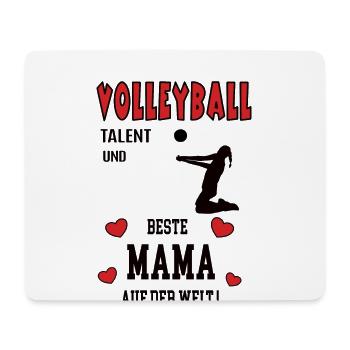 Volleyball Spielerin Mama Volleyballerin Mutter - Mousepad (Querformat) - Weiß - Vorne